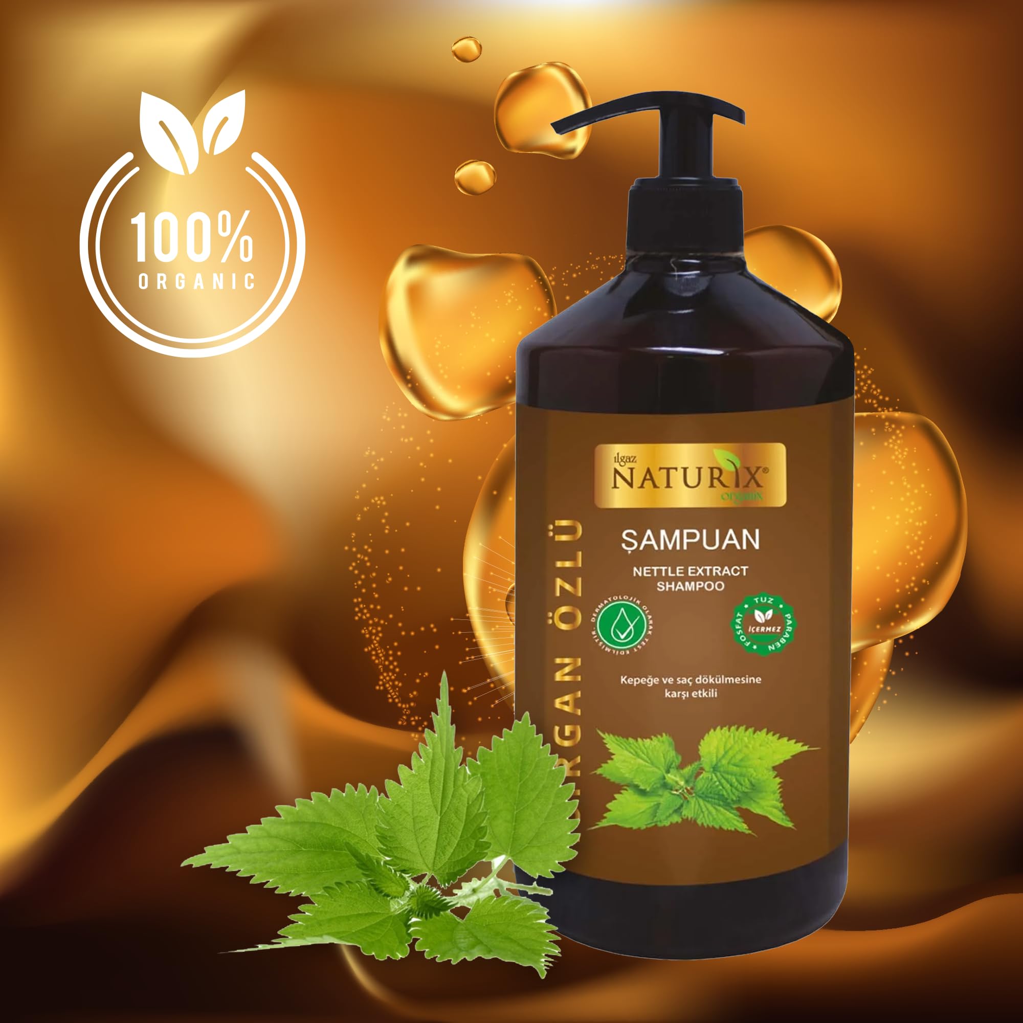 LIMOPA Nettle Extract Hair Shampoo | Organic Hair Care Shampoo | Prevents Hair Loss Promotes Growth and Nourishment Soap